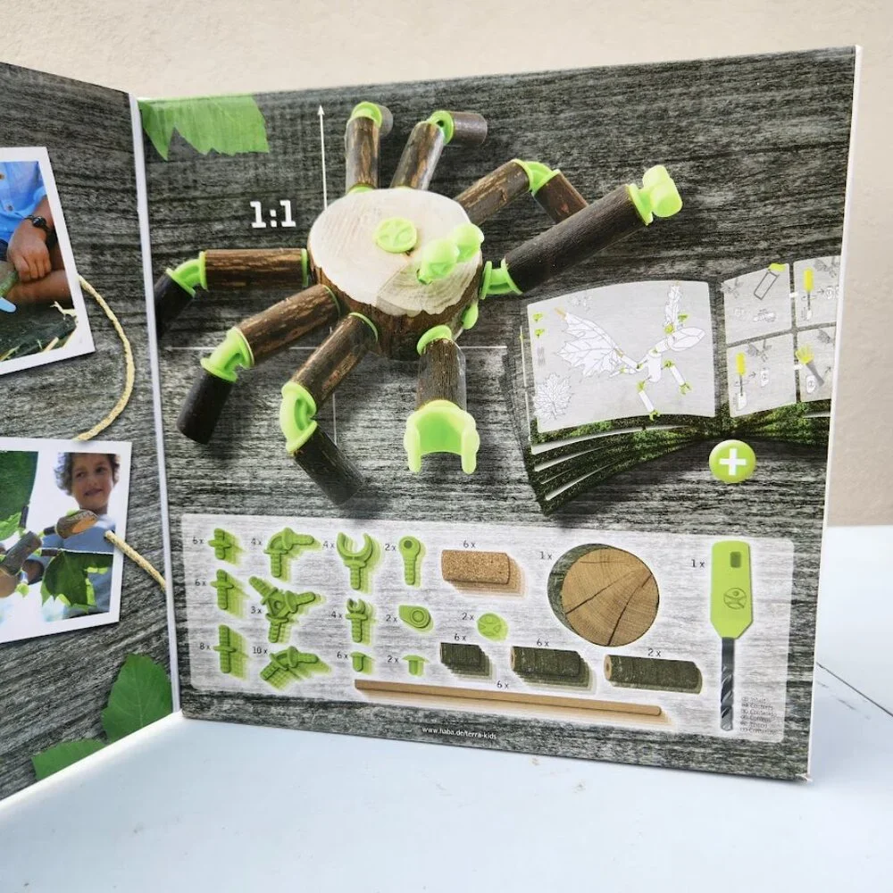HABA Terra Kids Connectors Backyard Nature Craft Kit STEM ENGINEERING Toy NEW Mo